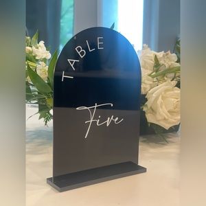 Wedding Table numbers modern one through twelve